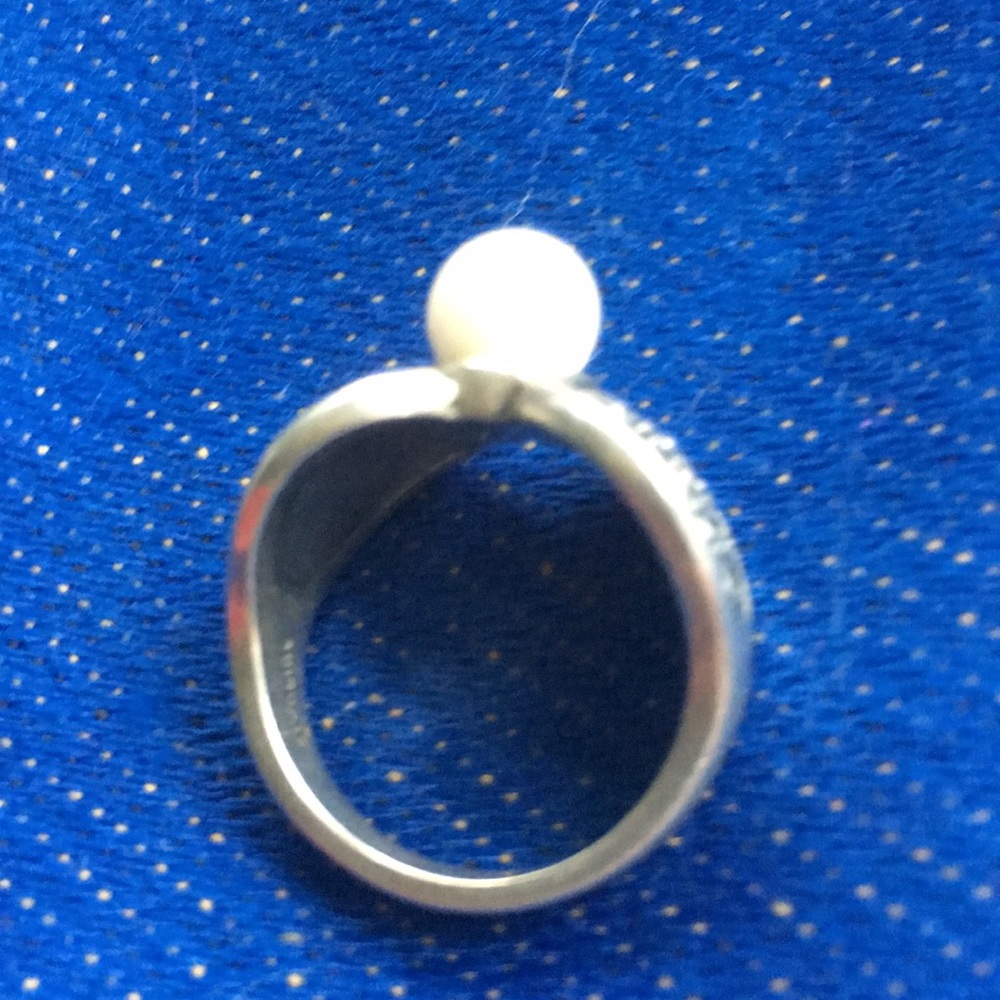 925 Silver Designer 🌺 Kabana Sterling Pearl size 6 Perfect - Picture 5 of 8